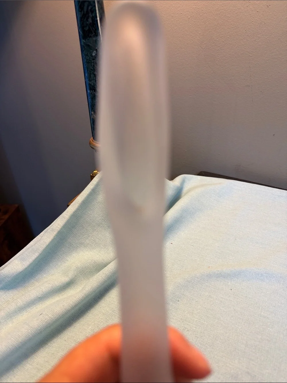 Vintage VIKING HAND MADE USA Frosted Glass Bud Vase - Home Accents